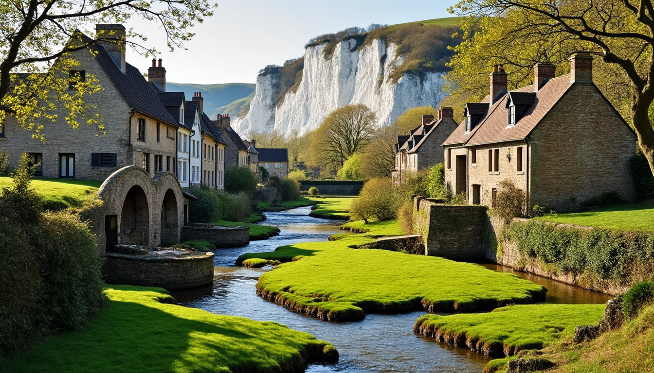 découvrez veules-les-roses, charmant village normand abritant le plus petit fleuve de france, niché au cœur de la spectaculaire côte d'albâtre, entre falaises majestueuses et plages de sable fin.