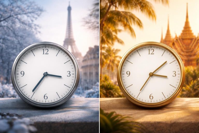 découvrez combien d'heures de décalage horaire il y a entre la france et la thaïlande selon les saisons, pour mieux planifier vos voyages et communications.