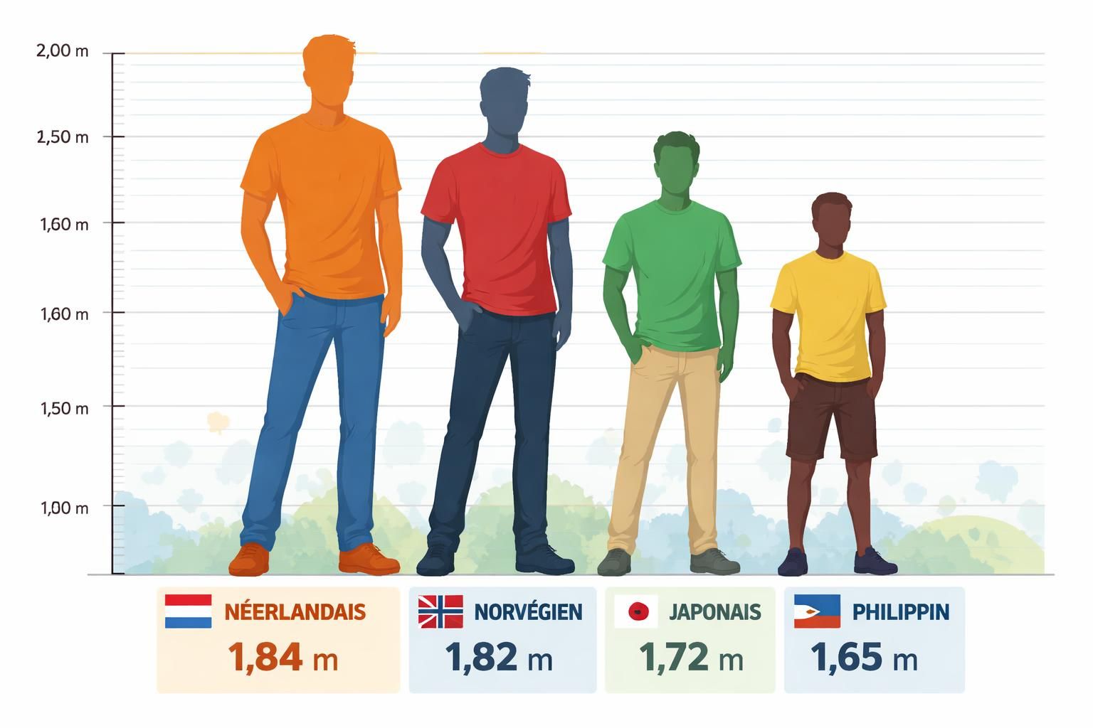 découvrez la taille moyenne des hommes dans le monde avec un classement détaillé par pays et des chiffres clés pour mieux comprendre les différences physiques à l'échelle globale.